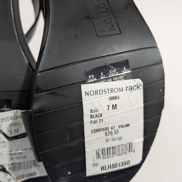 BNWT Kenneth Cole Late Vibe Block Heel Sandal Black Size 7 - Picture 6 of 8